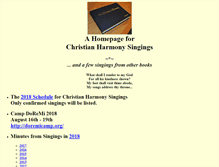 Tablet Screenshot of christianharmony.org